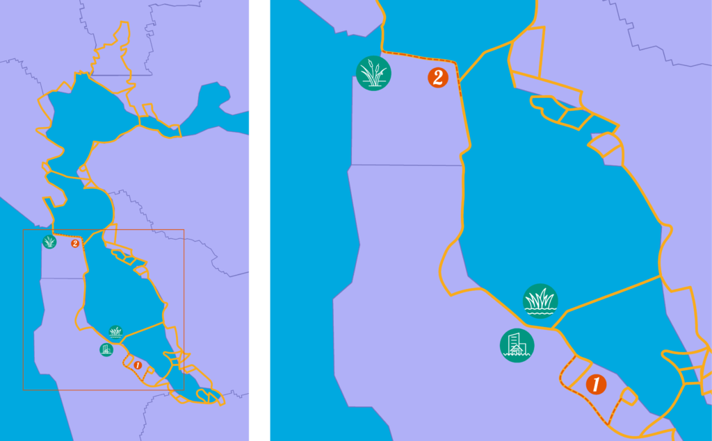 Map of San Francisco and Penninsula